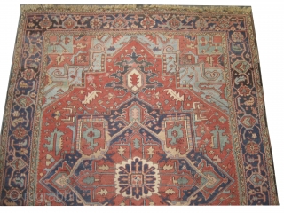 


Heriz Persian, knotted circa in 1915 antique,  334 x 236 (cm) 10' 11" x 7' 9"  carpet ID: P-2512
The black knots are oxidized, the knots are hand spun wool, the  ...