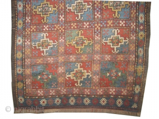 
 	

Gutschan-Kurd Persian knotted circa in 1905 antique. Collector's item, Size: 229 x 123 (cm) 7' 6" x 4'  carpet ID: E-242
High pile, all over geometric chess design, the surrounded large  ...