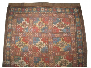 
 	

Gutschan-Kurd Persian knotted circa in 1905 antique. Collector's item, Size: 229 x 123 (cm) 7' 6" x 4'  carpet ID: E-242
High pile, all over geometric chess design, the surrounded large  ...