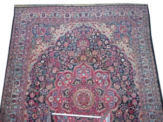 
Dorosh Persian, knotted circa in 1918, antique, 280 x 368 cm, carpet ID: P-5840
The knots are hand spun lamb wool, in good condition except one corner has damaged places, the background is  ...