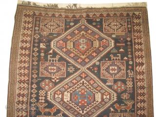 


Shirvan Caucasian, knotted circa in 1890 antique, collector's item,  178 x 125 (cm) 5' 10" x 4' 1"  carpet ID: RSZ-10
The knots are hand spun wool, the black knots are  ...