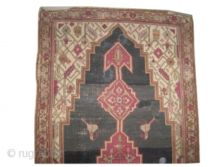 	

Shusha Caucasian. Antique, collectors item, 
Size: 220 x 102 (cm) 7' 3" x 3' 4"  carpet ID: BC-1 
Vegetable dyes, the black color is oxidized, the knots are hand spun wool.  ...