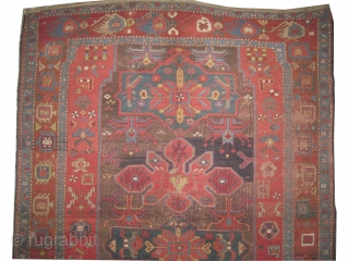 	

 Kouba Caucasian knotted circa in 1890 antique, collector's item,  294 x 152 (cm) 9' 8" x 5'  carpet ID: K-4306
The brown knots are oxidized, the knots are hand spun  ...