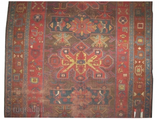 	

 Kouba Caucasian knotted circa in 1890 antique, collector's item,  294 x 152 (cm) 9' 8" x 5'  carpet ID: K-4306
The brown knots are oxidized, the knots are hand spun  ...