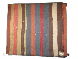  Soumak Caucasian cushion circa 1905. Antique. Collector's item. Size: 48 x 42 (cm) 1' 7" x 1' 5"  carpet ID: A-715
Perfect condition, vegetable dyes, woven with hand spun 100% wool,  ...