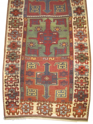 Karapinar Anatolian antique. Size: 234 x 124 (cm) 7' 8" x 4' 1"  carept ID: AZ-2711 
The black color is oxidized, vegetable dyes, the warp and the weft threads are hand  ...