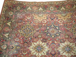 	

Sarouk-Farahan Persian, knotted circa in 1925 semi antique, Size: 385 x 304 (cm) 12' 7" x 10'  carpet ID: P-5021
High pile in perfect condition.        