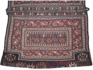 


Baktiar saddle bag, knotted circa in 1924, semi antique, collectors item, 154 x 114 (cm) 5' 1" x 3' 9"  carpet ID: BRDI-38
The knots, the warp and the weft threads are  ...