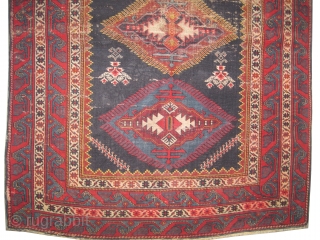 
Kouba Caucasian knotted circa in 1915 antique, collector's item, 158 x 115 (cm) 5' 2" x 3' 9"  carpet ID: K-5611
The black knots are oxidized, the knots are hand spun wool,  ...