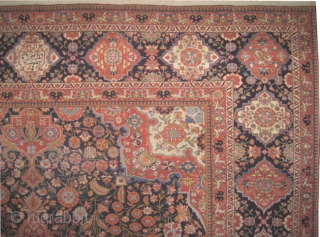 Mohtashem Kashan Persian dated, antique. Size: 309 x 232 (cm) 10' 2" x 7' 7"  carpet ID: P-665  

Signed as: Sayid Mahmoud Farmaïsh eml. and dated 1322 = 1904.
Senneh knots,  ...