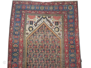 


Malaier Persian, knotted circa 1890 antique, 132 x 220 cm, ID: K-4579 
The black knots are oxidized, the knots are hand spun lamb wool, minor problems at the border, the background color  ...