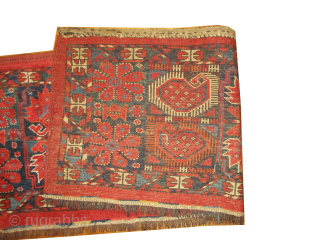 Beshir Turkmen, knotted circa 1860 antique, collectors item, museum standard, 42 x 150 cm, ID: MH-7
Vegetable dyes, the knots and the threads are hand spun wool, in perfect condition, thick pile, unique  ...