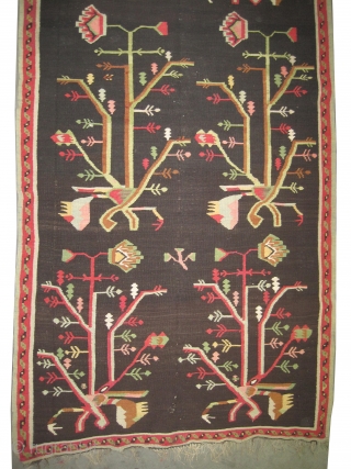 

	

Art Deco Balcan Kelim, woven circa in 1925, collector's item. 360 x 115 (cm) 11' 10" x 3' 9"  carpet ID: A-470
Woven with hand spun 100% wool, the background color is  ...