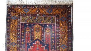 Yahyali Turkish, old, 110 x 178 cm, ID: BTS-16 
In good condition, finely knotted with hand spun wool.               