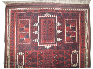  	

Belutch Persian circa 1915 antique, collector's item, 
Size: 168 x 96 (cm) 5' 6" x 3' 2"  carpet ID: K-3565
vegetable dyes, the black color is oxidized, the knots are hand  ...