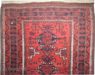 Belutch Persian circa 1915 antique, collector's item, Size: 212 x 105 (cm) 6' 11" x 3' 5"  carpet ID: K-5293 
vegetable dyes, the black color is oxidized, the knots are hand  ...