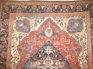 Ziegler Mahal Persian circa 1900 antique.  Size: 376 x 280 (cm) 12' 4" x 9' 2"  carpet ID: P-4501
vegetable dyes, the black color is oxidized, the knots are hand spun  ...