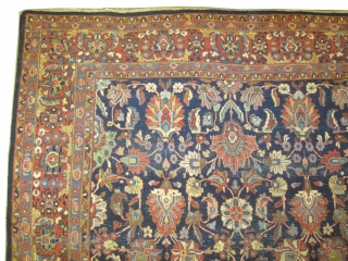  Ziegler Mahal Persian circa 1905 antique.  Size: 365 x 265 (cm) 12'  x 8' 8"  carpet ID: P-5829
vegetable dyes, the black color is oxidized, the knots are hand  ...