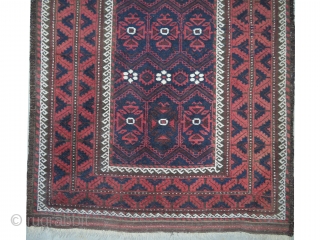 Belutch Persian, knotted circa in 1916, antique, collectors item, 102 x 202 cm, carpet ID:BRDI-43
The black knots are oxidized, allover design, finely knotted and in its original shape. The knots, the warp  ...