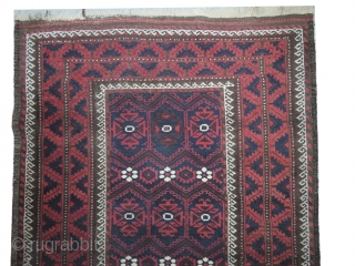 Belutch Persian, knotted circa in 1916, antique, collectors item, 102 x 202 cm, carpet ID:BRDI-43
The black knots are oxidized, allover design, finely knotted and in its original shape. The knots, the warp  ...