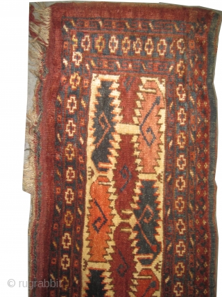 	

Beshir Turkmen circa 1910, antique, collector's item, Size: 172 x 32 (cm) 5' 8" x 1' 1" 
 carpet ID: K-2731
High pile, perfect condition, the warp and the weft threads are 100%  ...