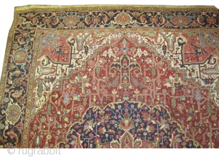 	

 Serapi-Heriz Persian, knotted circa in 1910 antique, 395 x 303 (cm) 12' 11" x 9' 11"  carpet ID: P-5171

High pile in perfect condition.        