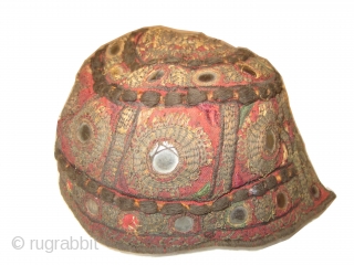 Turkmen Uzbek antique 7 hats, one for each day, embroidered and in perfect condition.                   