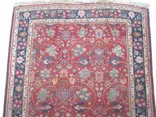 	

Tabriz Persian circa 1920, Size: 295 x 215 (cm) 9' 8" x 7' 1"  carpet ID: P-5985 
the black color is oxidized, the knots are hand spun wool, the selvages are  ...