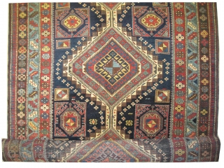 	

Shirvan Caucasian knotted circa in 1905 antique. Collector's item, 456 x 153 (cm) 14' 11" x 5'  carpet ID: W-2
Thick pile, in good condition, the knots are hand spun wool, both  ...