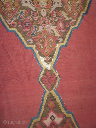 
Bidjar kilim Persian, woven circa in 1910 antique, collectors item, 416 x 118 cm,  carpet ID: MAM-14
The warp and the weft threads are wool, three holes to be repaired, rare example  ...
