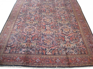 

Mahal Persian knotted circa in 1922, semi antique, 475 x 368 (cm) 15' 7" x 12' 1"  carpet ID: P-1071
Mostofi design, the knots are hand spun lamb wool, high pile, the  ...