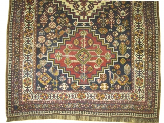 	

Qashqai Persian knotted circa in 1915 antique, collector's item. 195 x 127 (cm) 6' 5" x 4' 2"  carpet ID: E-190
High pile, in perfect condition, the warp and the weft threads  ...