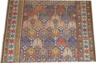 
 	

Gutschan Kurd Persian knotted circa in 1910 antique, collector's item. 270 x 140 (cm) 8' 10" x 4' 7"  carpet ID: K-4370
In good condition except circa 30 x 25cm the  ...