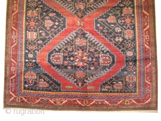 


Karabagh Caucasian dated 1320 = 1902 antique, collectors item.  383 x 195 (cm) 12' 7" x 6' 5"  carpet ID: W-113 
High pile, indigo background in perfect condition.



A similar example  ...