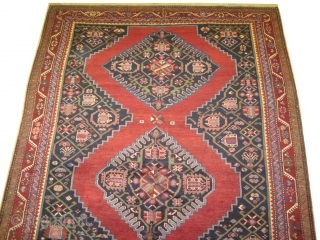 


Karabagh Caucasian dated 1320 = 1902 antique, collectors item.  383 x 195 (cm) 12' 7" x 6' 5"  carpet ID: W-113 
High pile, indigo background in perfect condition.



A similar example  ...