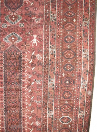 
	

Belutch Persian knotted circa in 1922 semi antique, 418 x 230 (cm) 13' 8" x 7' 6" rare size, carpet ID: P-369
The black knots are oxidized, the knots are hand spun lamb  ...