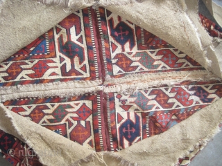 

Yemouth Bokhtsha Turkmen knotted circa in 1885 antique, collectors item. 72 x 71 cm  carpet ID: K-890
This Bokhtsha is a single example in the international market which serves to cover the  ...