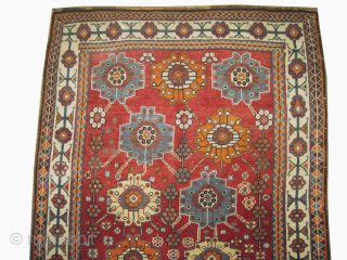 
Gabbeh Nomad Persian, knotted circa 1940 semi antique,  collectors item, 126 x 220 cm, ID: SA-1233
The warp and the weft threads are mixed with wool and goat hair, the knots are  ...