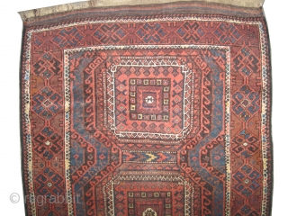  	

Belutch Persian circa 1905 antique, collector's item,Size: 178 x 94 (cm) 5' 10" x 3' 1"  carpet ID: E-356
Vegetable dyes, the black color is oxidized, the knots are hand spun  ...