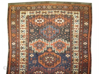 
Kurd Persian circa 1910 antique. Collector's item, Size: 216 x 134 (cm) 7' 1" x 4' 5" 
 carpet ID: K-4971
Vegetable dyes, the black color is oxidized, the warp and the weft  ...