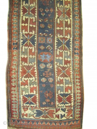 Talish Caucasian antique, Collector's item. Size: 320 x 95 (cm) 10' 6" x 3' 1"  carpet ID: K-4415
Vegetable dyes, the black color is oxidized, the knots are hand spun wool, the  ...