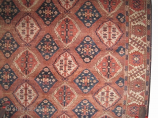  Tschaudor Turkmen antique. Collector's item. Size: 330 x 197 (cm) 10' 10" x 6' 6"  carpet ID: P-3516
Acceptable condition, the knots are hand spun wool, vegetable dyes, the warp and  ...