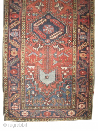 
Serapi Heriz Persian knotted circa in 1905 antique, collector's item, 186 x 90 (cm) 6' 1" x 2' 11"  carpet ID: P-2363
Uniformly short pile, in good condition, the background color is  ...