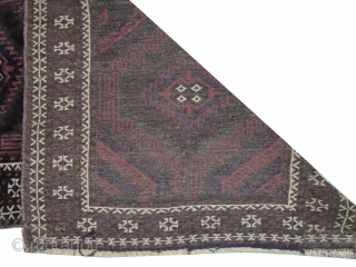 

Belutch Persian knotted circa in 1922 semi antique, 69 x 110 cm, carpet ID:MAM-17
The knots, the warp and the weft threads are wool. Two parts are joined, minor places are slightly used.  ...