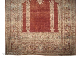 	

Tabriz Persian 100% silk, knotted circa in 1890, antique, collector's item,  161 x 122 (cm) 5' 3" x 4'  carpet ID: WH-1
The knots, the warp and the weft threads are  ...