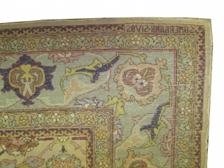 	

Sivas Anatolian circa 1935 Signed as: Sumer Bank Sivaz, Size: 210 x 133 (cm) 6' 11" x 4' 4"  carpet ID: K-5640
The knots are hand spun wool, the background color is  ...