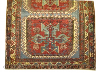 	

Lori-pambak Caucasian circa 1895 antique. Collector's item. Size: 241 x 176 (cm) 7' 11" x 5' 9"  carpet ID: RS-371
High pile, good condition, the black color is oxidized, the warp and  ...