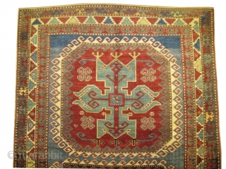 	

Lori-pambak Caucasian circa 1895 antique. Collector's item. Size: 241 x 176 (cm) 7' 11" x 5' 9"  carpet ID: RS-371
High pile, good condition, the black color is oxidized, the warp and  ...