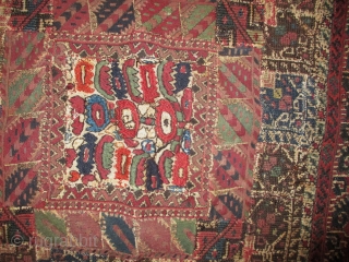 
Greek antique patchwork, woven circa in 1860, 67 x 67 cm, carpet ID: PT-1
Certain places are split to be joined.             