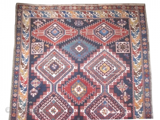 
Shirvan Caucasian circa 1905 antique and signed. Collector's item, Size: 310 x 160 (cm) 10' 2" x 5' 3"  carpet ID: H-267 
The knots are hand spun lamb wool, the shirazi  ...